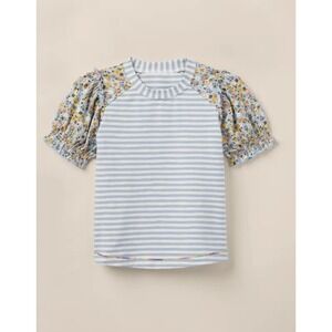 Matilda Jane Girls Heart to Heart Botanical Blue Floral Baseball Tee New Size 6